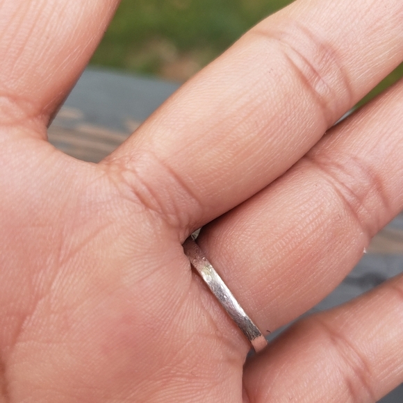 925 stamped sterling silver ring with blue topaz stone - Picture 3 of 5